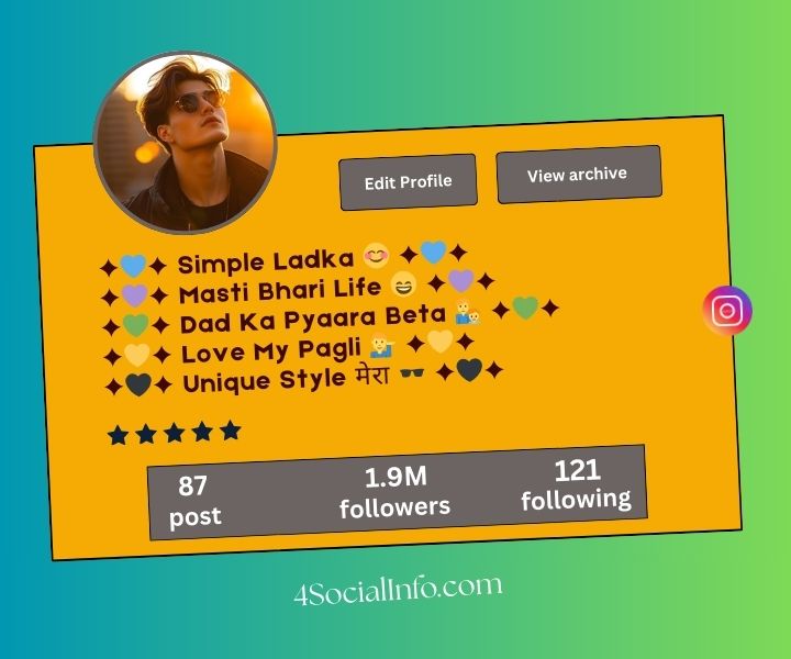 Cute Instagram Bio for Boys
