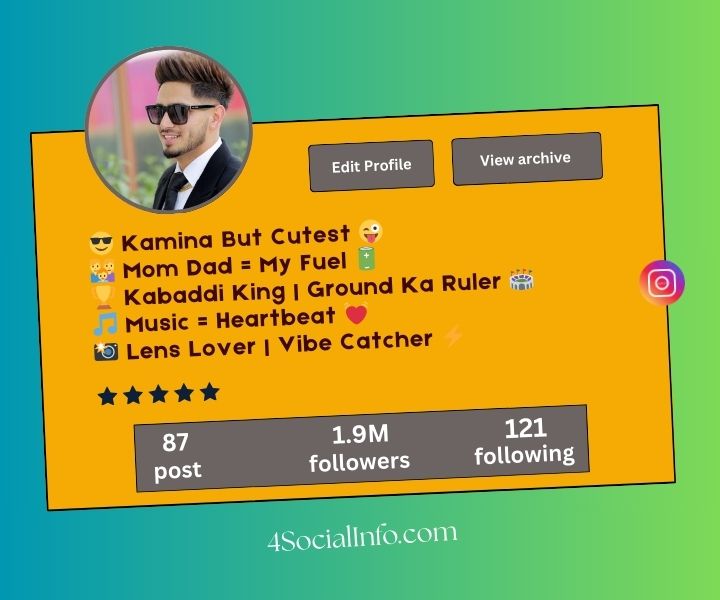 Trending Instagram Bio for Boys