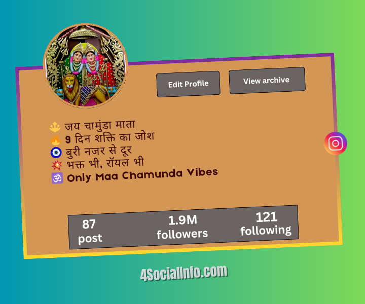 Best Navratri Chamunda Maa Bio